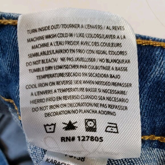 Jessica Simpson Jeans Tween Girl's Size 16 Bootcut Cute Square Pockets on Front - Picture 14 of 15